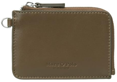 Marc O'Polo Leder Kartenhalter Tuure Zip Wallet Dark Brown Dunkelbraun