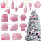 Panelee 48 Pcs Christmas Tree Ornaments PVC Xmas Candy Cane Lollipop Ornament Christmas Hanging Decors Birthday Party Decoration Crafts for Holiday Xmas Tree Party (Cute Style)