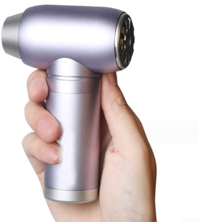 Ventilateur à jet turbo, dépoussiérage électrique à air comprimé, moteur sans balais, ventilateur turbo rechargeable (violet clair)