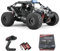 Ferngesteuertes Auto, 2,4 GHz 1:18 Proportional 4WD 50+ km/h Hobby Offroad Monster RC Truck, RC Crawler mit LED Licht, 2 Batterien