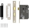 Decoranddecor Bathroom Mortice Lock - 2.5inch / 64mm - Satin Nickel - Fire Rated - UKCA & CE Approved