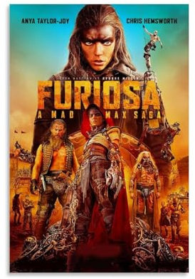 keev Furiosa Leinwandposter A Mad Max Saga, Wandkunst, dekoratives Gemälde, Schlafzimmer, Poster, 20 x 30 cm, ungerahmter Stil