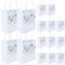 Cisolen 15 Stück Geschenktüten Kraftpapier Papiertüten Weiße mit Griff Kraft Tasche Geschenktaschen Geschenk Tüten für Geburtstag Hochzeit Party Weihnachten Hochzeitsfeiern (Bunt)