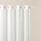ROOM99 Rideau Voilage Transparent avec Oeillets Novelia 200 x 230 cm Décorations pour Maison Salon Chambre Fenêtre Intérieur l’élégance Classique Blanc, 1 pièce
