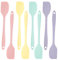 Realand 8pcs Silicone Spatula, 21.5cm Rubber Spatula, Heat-Resistant Non-Stick Small Spatula Silicone Mini Baking Spatula Set for Cake Cream Cooking (Mixed Color)