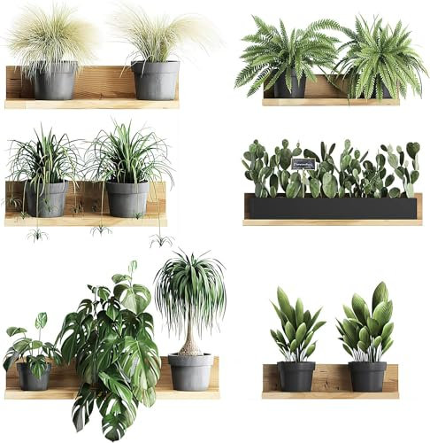 BRISKORE 3D Wandaufkleber, Entfernbarer PVC Bonsai Wandaufkleber, Kreative Wanddekoration Pflanzen Wandsticker, Topfpflanze Wandsticker als Wanddekoration für Schlafzimmer Wohnzimmer Kinderzimmer