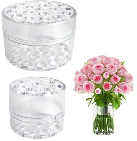 DQZSY Transparenter Spiralstielhalter für Blumen,Spiralförmiger Ikebana-Stielhalter,Wiederverwendbare Hanataba Bouquet Twisters für Vasen,DIY-Blumenstrauß, Twisters, Blumenarrangement-Zubehör