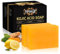 PIPIHUA Savon à l'acide kojique et au citron pour l'hyperpigmentation Savon pour l'acné avec Collagène, Curcuma, Collagène, Acide Hyaluronique (2×100g)
