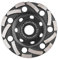 Diamant Schleiftopf 125mm ×22.23mm Betonschleifer - Diamantscheibe für Beton Naturstein Granit Mauerwerk Stein Estrich Trockener Fliesenkleber - Diamant Schleifscheibe Schrägzahn