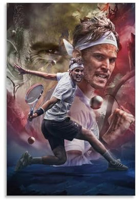 XULLONG Alexander Zverev Tennis-Superstar-Kunstposter, Heimdekoration, Wandkunst, zum Aufhängen, Bild, Druck, Schlafzimmer, dekorative Gemälde, Raum, ästhetisch, 30 x 45 cm