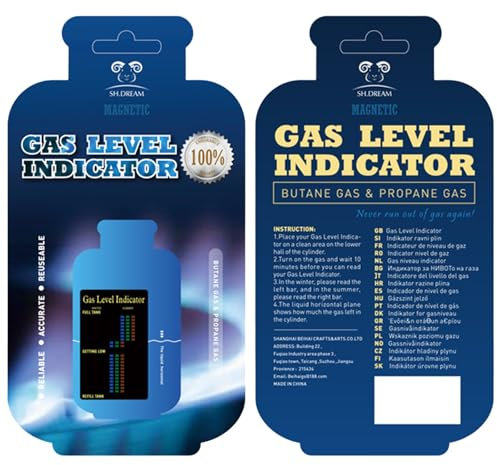 Colaren 2 PCS Magnetic Gas Bottle Level Indicator, Upgrade Professional Gas Level Indicator for Gas Bottles
