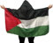 Palästina Bodyflagge Premium Qualität aus fein Polyester - Palestine Bodyflag - Palästina Umhängeflagge - Palästinensische Flagge - Palästina Flagge - Palestine Flag - علم فلسطين