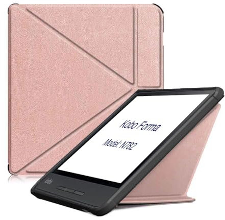 Étui à rabat en cuir pour liseuse Kobo Forma N782 8 (version 2018), ultra fin et léger avec fonction veille/réveil automatique pour KOBO Forma 2018 8 (MGJ)