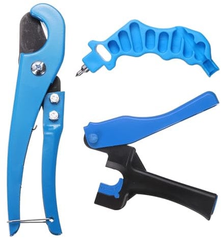 sourcing map 3pcs Drip Irrigation Hole Punch 4mm 2-in-One Combination Drip Punch Tool for 1/4 Inch Fitting Tubing Cutter Irrigation Sprinkler Hose Cut for 16/20/25mm PE Pipe