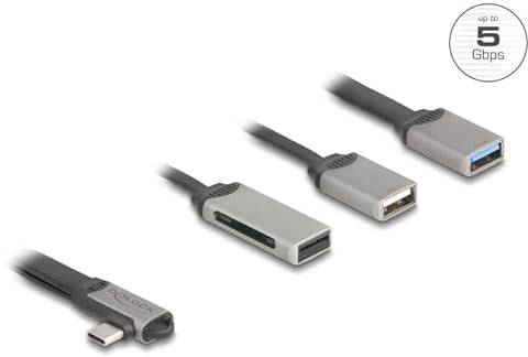 DeLOCK 2 Port USB Hub inklusive SD und Micro SD Card Reader