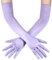 Loiluliy Satin Handschuhe Lang, 1 Paar Handschuhe Damen Elastic Classic Abendhandschuhe Seidenhandschuhe 1920er Style white Gloves für Oper, Maskerade, Cosplay-Kostüme, Halloween-Party