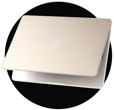 eleger Kristallmatt Hülle kompatibel mit MacBook Air 13 Zoll M5 M4 M3 M2 [Passende Mac-Farbe], erschienen 2026 2025-2022, Ultradünne Schutzhülle Harte Case für Mac Air 13,6, Polarstern Transparent