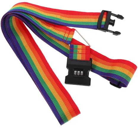 Sangle de Valise à Code, 1 Pièce Ceinture de Fixation Renforcée | Polypropylène et Pom, Design à Code Soutien Anti-rupture, pour Valises et Cartons