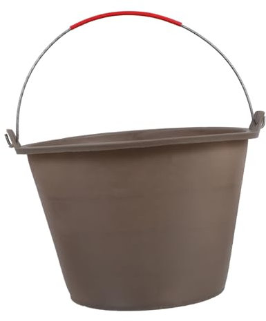 DIYEAH Seau à Béton Vide Seau à Ciment Plastique avec Poignée pour Chantier De Construction