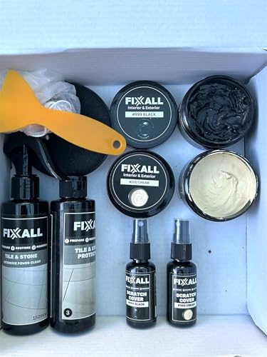 Fixxall quartz surface and worktop repair (Black/Cream, One Size)