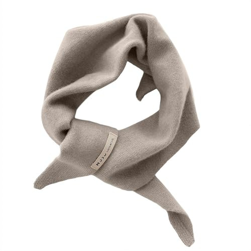 Dreieckstuch aus Wolle, gestrickt, Dreieckstuch für Damen, Kopftuch, Strickschal, multifunktional, warm, gestrickt, einfarbig