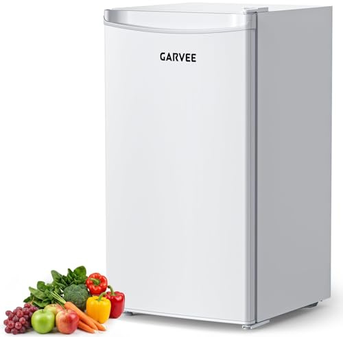 Acekool Mini Kühlschrank 90L mit Gefrierfach, Kühlschrank Klein Kompakt & Leise 41 dB,5-Stufiger Thermostat, Schnelle Kühlung, Minibar Für Wohnheim, Büro & Schlafzimmer, Weiß [Energieklasse E]