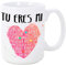 MUGFFINS Taza para Regalar a Enamorados/San Valentín - Tú Eres mi corazón - cerámica 350 ml - Tazas con Frases de Regalo para Novios/Novias. Anive