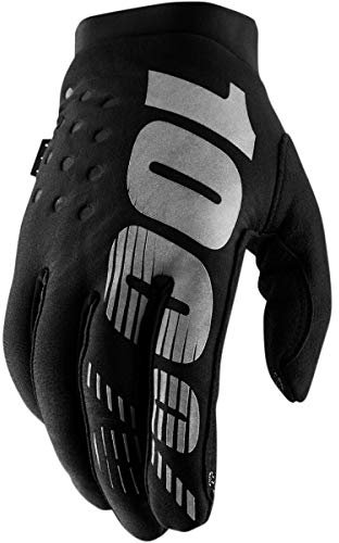 100% Erwachsene Brisker Handschuhe, Schwarz Grau, XL
