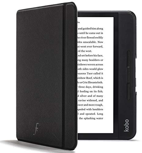Forefront Cases Custodia per Kobo Forma - Custodia Protettiva Magnetica per Kobo Forma (Modello: 2018) - Smart Auto Sveglia Sonno Funzione - Sottile, Leggero Cover - Nero