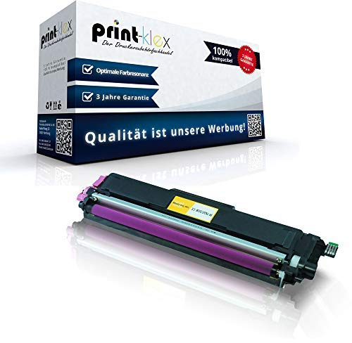 Print-Klex Tonerkartusche kompatibel für Brother MFC-L3700Series MFC-L3710CW MFC-L3730CDN MFC-L3740CDN MFC-L3750CDW MFC-L3770CDW TN243 TN243M TN-243 M TN247 Rot Magenta - Color Plus Serie