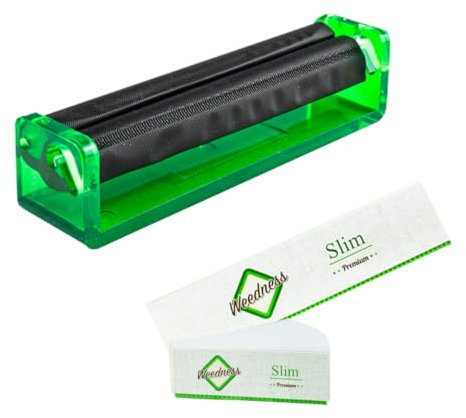 Weedness Joint Drehmaschine für King Size Paper 110 mm 3-teiliges Set - Konisch Rolling Machine Zigarettenroller Roller Long Zigaretten Rollmaschine Dreh Gerät Set