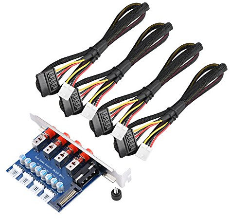 Goshyda HDD Power Control Switch Festplattenauswahl SATA Drive Switcher für Desktop-PC-Computer