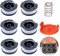 MaYuLa 6pcs Fadenspulen für Black und Deck Trimmer Spulen Rasentrimmer Ersatz Spulen mit Spulenabdeckung und Feder Einzelfadenspule für Black+Decker Trimmer STC1820CM STC1840EPC usw.