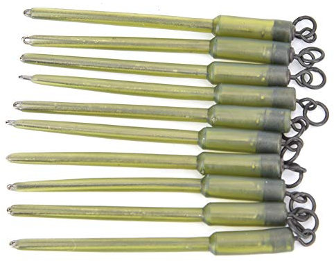 VGEBY - Steli da pesca, 10 pezzi 6,7 cm, terminali lunghi per pesca alla carpa, connettore a tubo lungo, con inserto in piombo per pesca in PVA, accessori per pesca