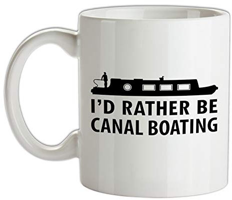 I'd Rather Be Canal Boating - 10oz - Ceramic Mug for Coffee/Tea