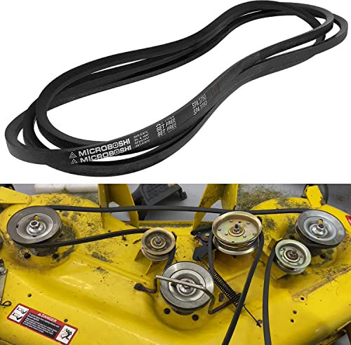 Courroie trapézoïdale pour tondeuse à gazon 121,9 cm compatible avec John Deere GX21833 GX20571 D140 D150 D160 L120 L130 LA130 LA140 LA145 LA155 LA165 X140, etc