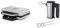 WMF Lono Sandwich Maker, Sandwichtoaster, edelstahl matt & Kult X Edition Handrührer, Quirl mit 5 Geschwindigkeitsstufen, Turbofunktion, Handmixer 400 W, Cromargan matt, schwarz