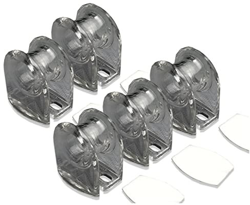 EFIXS Porte-chaîne/tendeur de chaîne Autocollant - Couleur: Transparent - pour chaînes de Man?uvre (chaînes à Boules) - 5 pièce