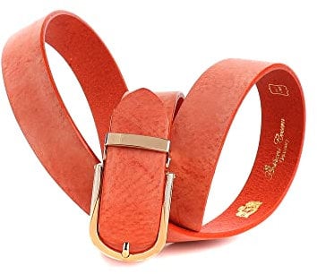 Anthoni Crown Damen Ledergürtel Gürtel, Pink, 90