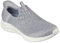 Skechers Ultra Flex 3.0 Smooth Step, Zapatillas Mujer, Light Grey Knit Jersey Trim, 37 EU