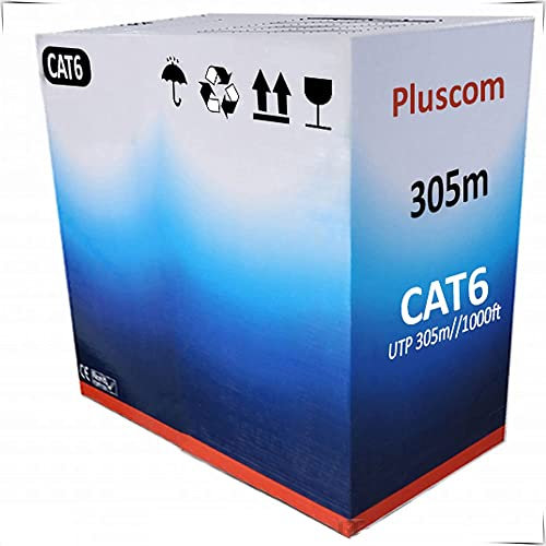 IMBTECH| 305Meters FTP Cat6 Network Ethernet Cable, 0.57mm CCA Network Cable, High-Speed Data, RJ45 Cable, Networking Cable, LAN, Compatible with CAT5 / 5E / CAT6, EIA/TIA-568 Category 6 (Grey)