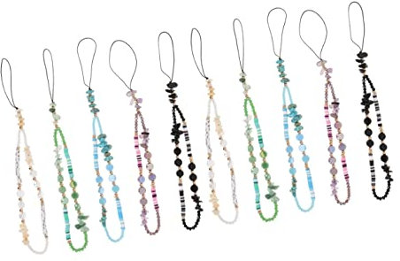 Gatuida 10 Stück Charms USB-Taschenlampe Geldbörse Abnehmbar Farbzelle Dekor Kette Kamera Schleife Aufhängeriemen Name Handy Sortiert Telefon Verstellbares Schlüsselband