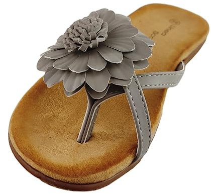 Linea Scarpa Sandalia Murano de moda y cómoda para mujer, duradera, resistente y antideslizante: tamaño: 41, color: gris, gris, 41 EU