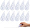 Xzeemo 12 Stück Korrekturroller Mini Pocket Mouse, 4 m x 5 mm Korrekturband, Mini Korrekturmaus, Korrekturroller Korrekturmaus Set, Mini Kompakt Korrekturband Roller für Büro Schule (Transparent-A)