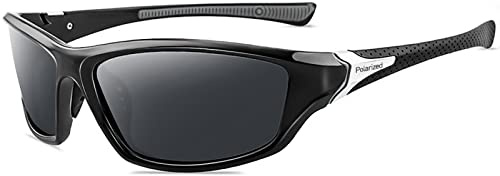 YUELUQU Polarisierte Sportbrille Sonnenbrille für Herren Damen Fahrerbrille Radsportbrillen Skifahren Autofahren Fischen Laufen Wandern UV400 Schutz