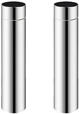 2 tubi per stufa in acciaio inox, tubo rigido per canna fumaria, diametro 6 cm, accessori per camino, 40 cm
