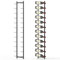 COSTWAY Wall Mounted Wine Rack, 6/9/12 Bottles Hanging Metal Wine Display Shelves, Rust-proof Drinks Bottle Holder for Home Kitchen Dining Room Cellar Bar (12 Bottles, 22 x 13.5 x145cm)