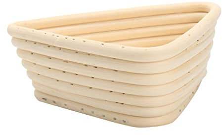 HOMSFOU Rattan Brotgärkorb Challa Brot Brotkorb Backen Banneton Korb Brot Gärkorb Peddigrohr Brotkorb Peddigrohrkorb Brotteig Gärkorb Brötchenkorb Backkörbe Salat Schale Aus Rattan Hölzern