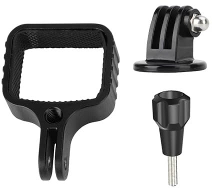 Expansion Adapter Compatible for DJI OSMO POCKET 3, Gimbal Head Camera Clip Mount Bezel Bracket Action Camera Metal Fixed Adapter Connector Stand Holder Accessories (Black)