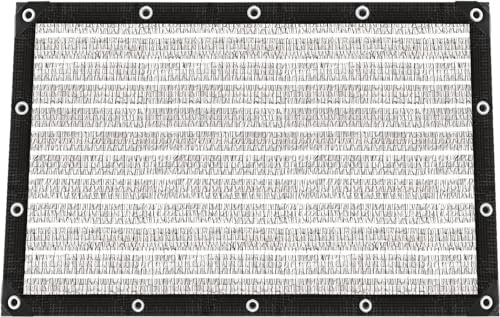 BXAEYIPOR Malla Sombreo,Aluminio Malla Sombra Exterior,80% UV Toldos Exterior Terraza,Fácil de Colgar Red de Sombreado para Balcón,Jardín,Camping.